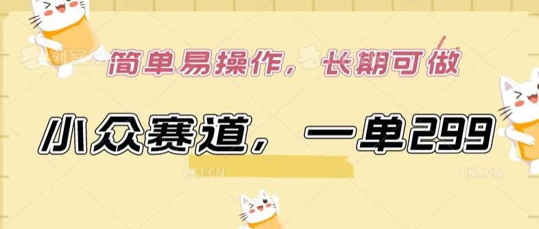 小众赛道，一单299.简单易操作，长期可做【揭秘】-揽颜居工坊