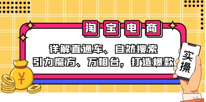 2024淘宝电商课程：详解直通车、自然搜索、引力魔方、万相台，打造爆款-揽颜居工坊