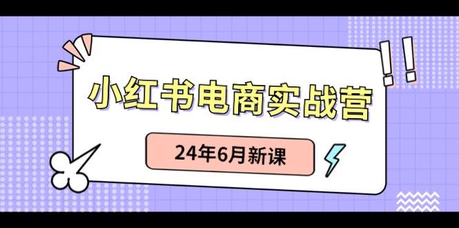 小红书电商实战营：小红书笔记带货和无人直播，24年6月新课-揽颜居工坊