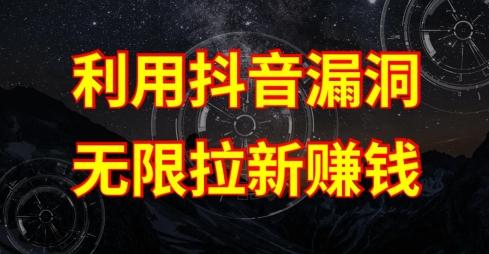 利用抖音链接漏洞，无限拉新赚钱【漏洞原理+操作流程】【揭秘】-揽颜居工坊