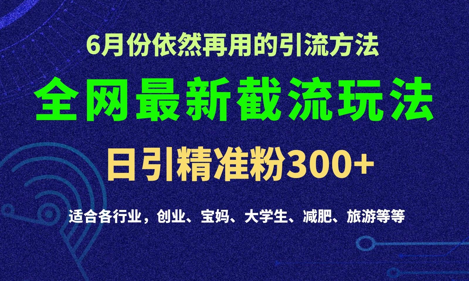 2024全网最新截留玩法,每日引流突破300+-揽颜居工坊