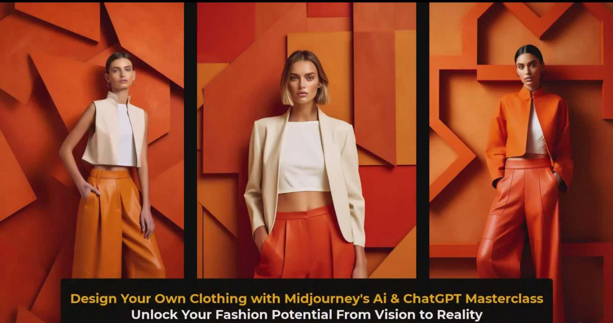 图片[3]-利用 Midjourneys Ai 人工智能设计自己的服装AI大师班-10节课-中英字幕-揽颜居工坊