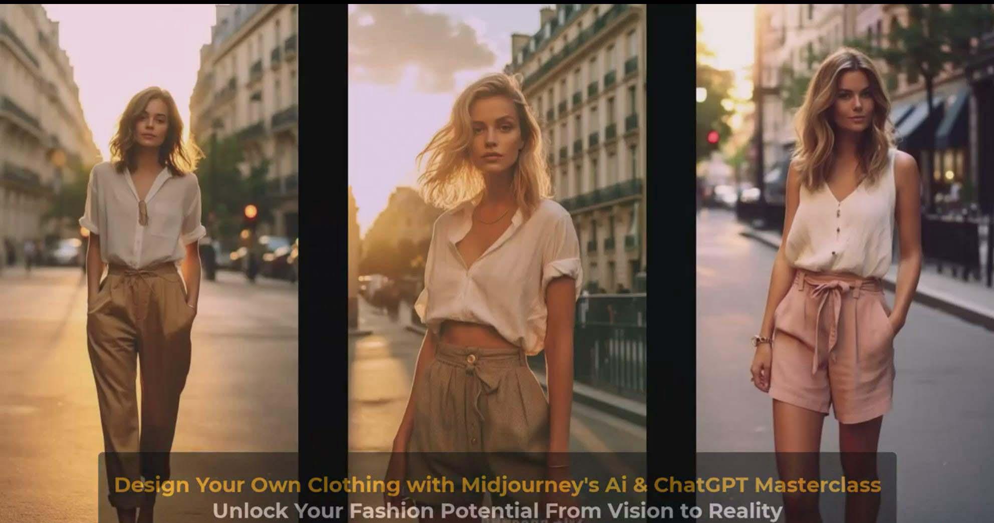 图片[9]-利用 Midjourneys Ai 人工智能设计自己的服装AI大师班-10节课-中英字幕-揽颜居工坊