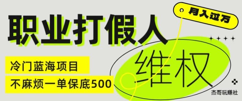 职业打假人电商维权揭秘，一单保底500，全新冷门暴利项目【仅揭秘】-揽颜居工坊