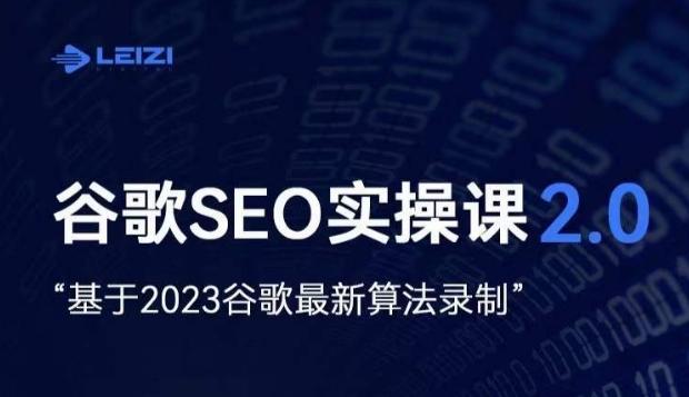 雷子·谷歌SEO 2.0实战课，独立站询盘自由必备，基于2023谷歌最新算法录制-揽颜居工坊