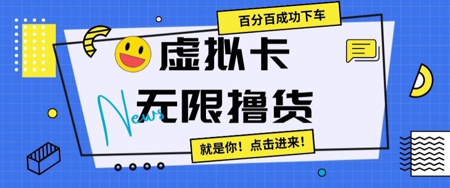 虚拟卡无限撸货，百分百成功下车【仅揭秘】-揽颜居工坊