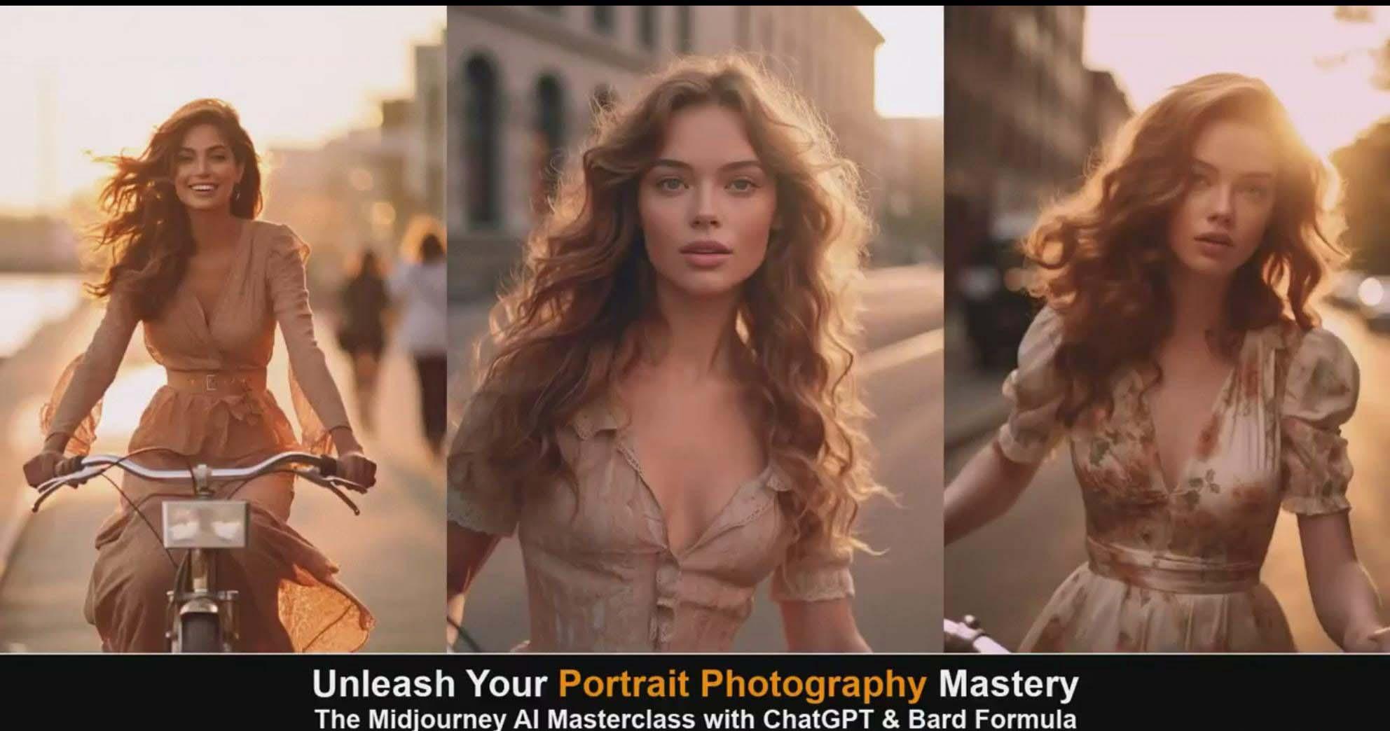 图片[4]-(9312期)Midjourney v5 ChatGPT 和 Bard AI人工智能人像摄影大师班-15节-中英字幕-揽颜居工坊