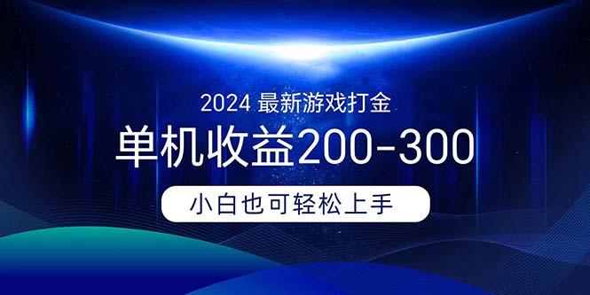 2024最新游戏打金单机收益200-300-揽颜居工坊