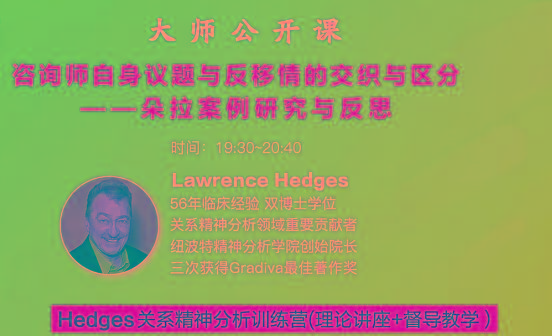 Hedges详解针对4种不同发展精神分析透视法-揽颜居工坊