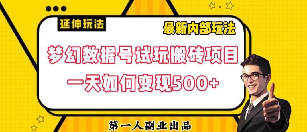 数据号回归玩法游戏试玩搬砖项目再创日入500+【揭秘】-揽颜居工坊