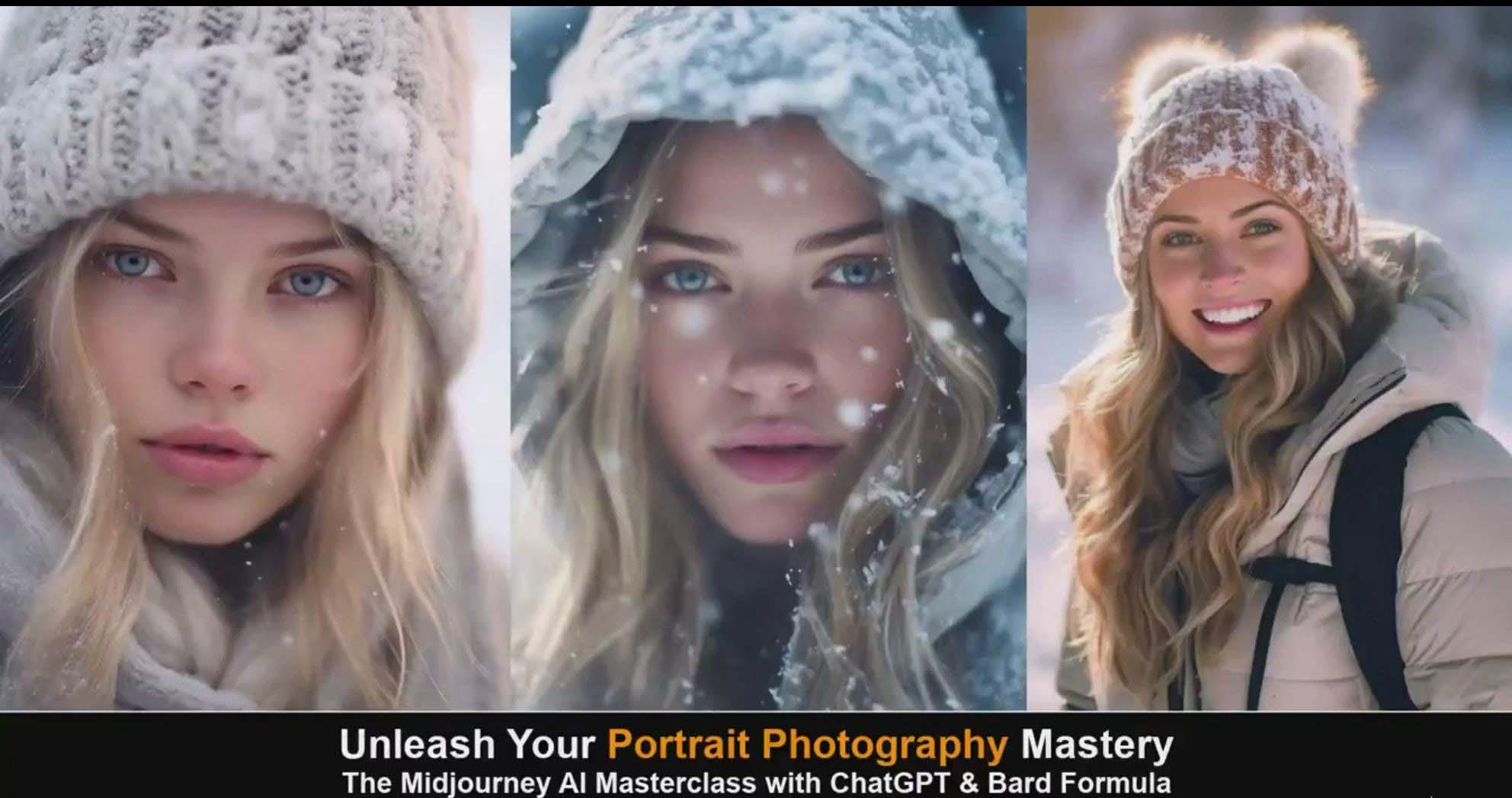 图片[5]-(9312期)Midjourney v5 ChatGPT 和 Bard AI人工智能人像摄影大师班-15节-中英字幕-揽颜居工坊